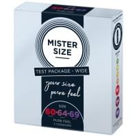 Набір Mister Size - pure feel - 60–64–69 (3 condoms), 3 розміри, товщина 0,05 мм