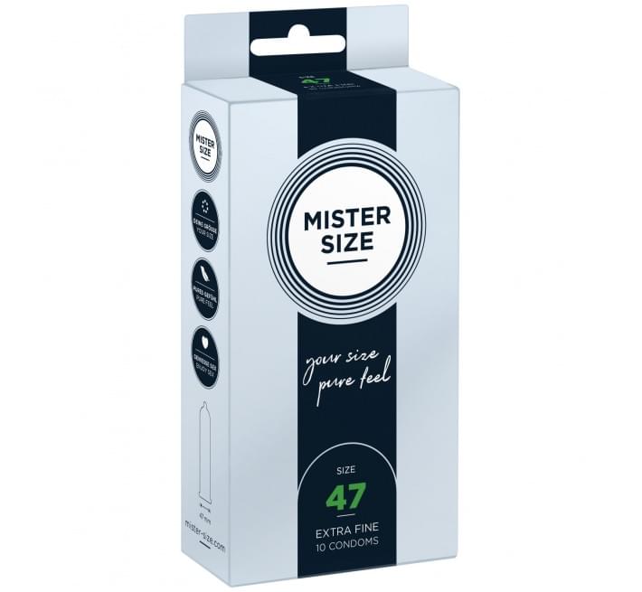 Mister Size - pure feel - 47 (10 condoms), товщина 0,05 мм