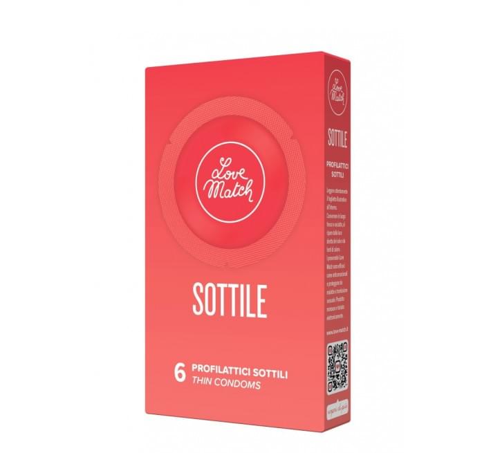 Love Match Sottile (Thin), 54 мм, 6 шт