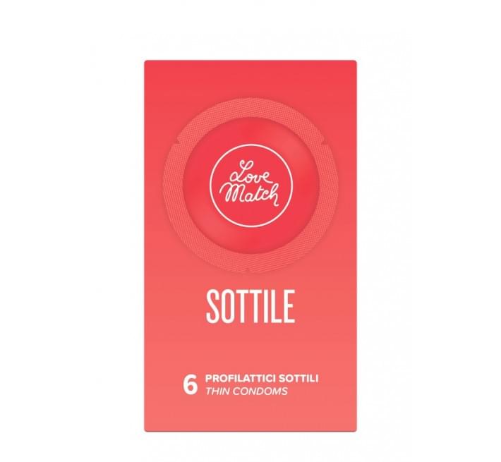 Love Match Sottile (Thin), 54 мм, 6 шт