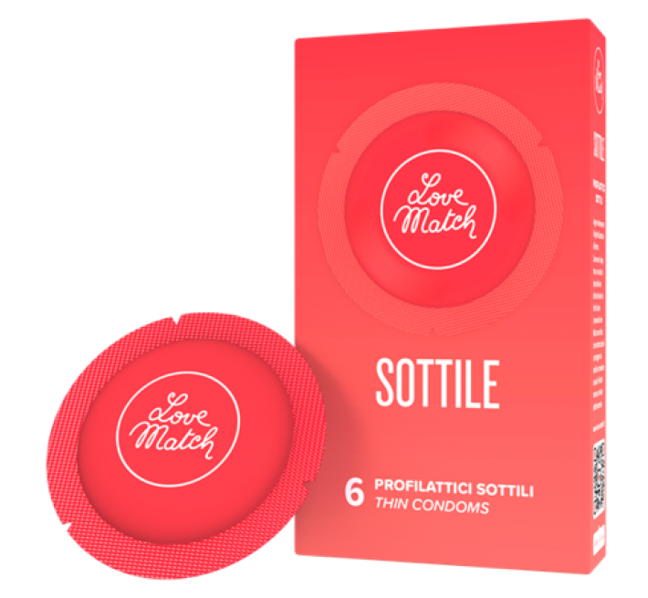 Love Match Sottile (Thin), 54 мм, 6 шт