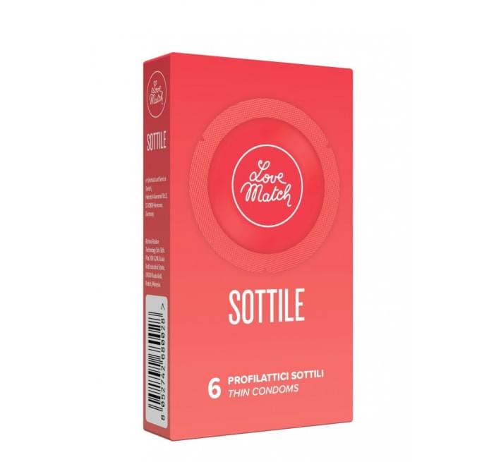 Love Match Sottile (Thin), 54 мм, 6 шт