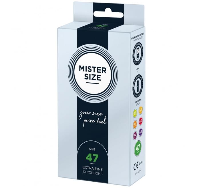 Mister Size - pure feel - 47 (10 condoms), товщина 0,05 мм