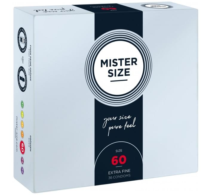Mister Size – pure feel – 60 (36 condoms), толщина 0,05 мм
