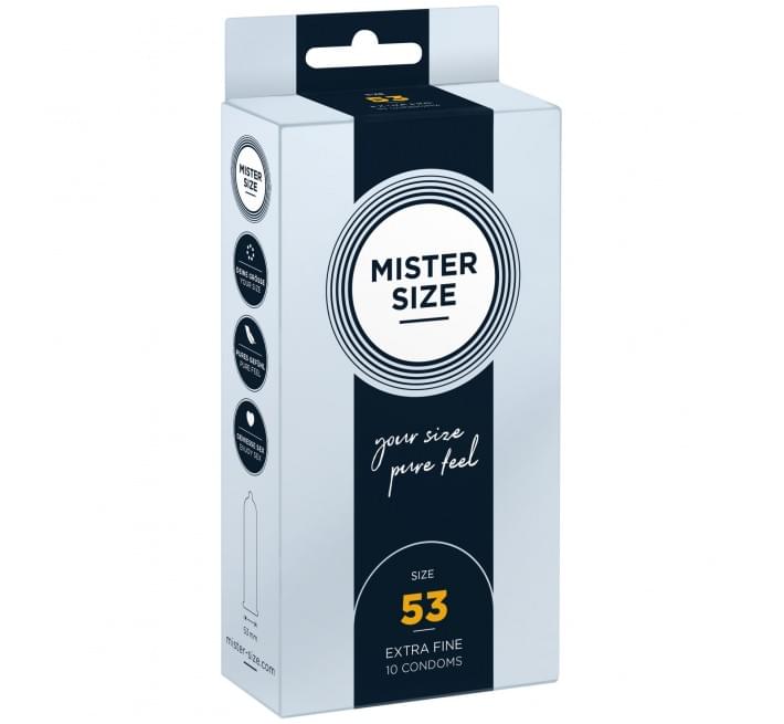 Mister Size – pure feel – 53 (10 condoms), толщина 0,05 мм