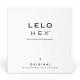 LELO HEX Condoms Original 3 Pack, тонкие и суперпрочные