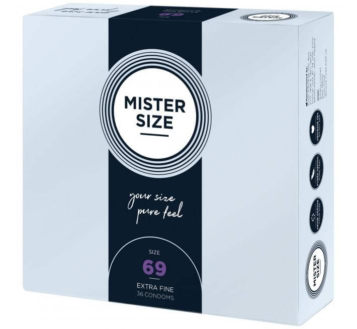 Mister Size - pure feel - 69 (36 condoms), товщина 0,05 мм