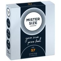 Mister Size - pure feel - 57 (3 condoms), товщина 0,05 мм
