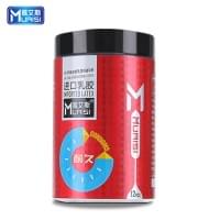 Muaisi Red с повышенным количеством смазки и ребрышками 0.02 мм, 12 шт