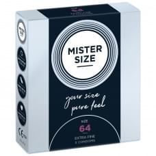 Mister Size – pure feel – 64 (3 condoms), толщина 0,05 мм