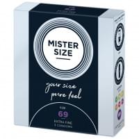 Mister Size - pure feel - 69 (3 condoms), товщина 0,05 мм