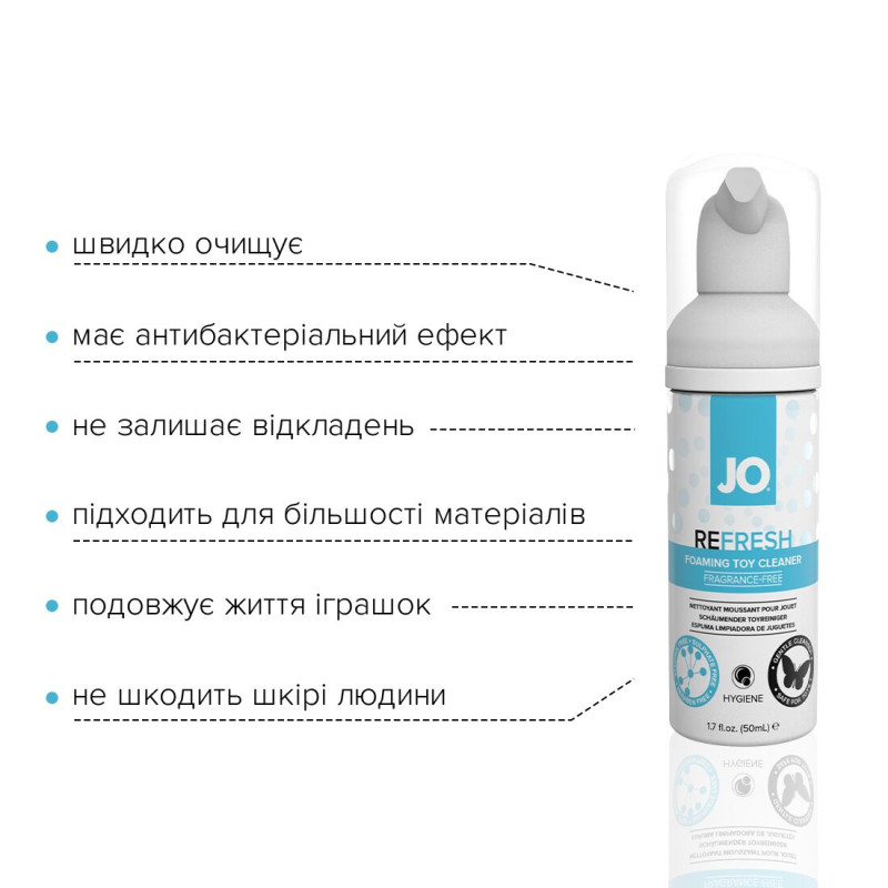 М'яка пінка для очищення іграшок System JO REFRESH 50 мл