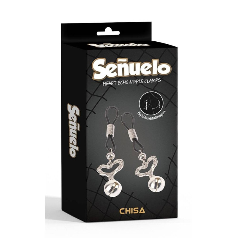 Затискачі на соски Chisa Heart Echo Nipple Clamps-Senuelo