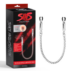 Затискачі для сосків Chisa Sins Inquisition The Pinch Nipple Clamps with Chain