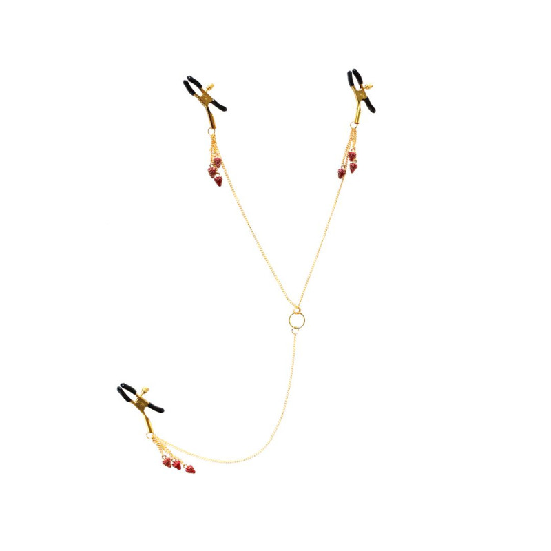 Затискачі для сосків та клітора Art of Sex - Strawberry