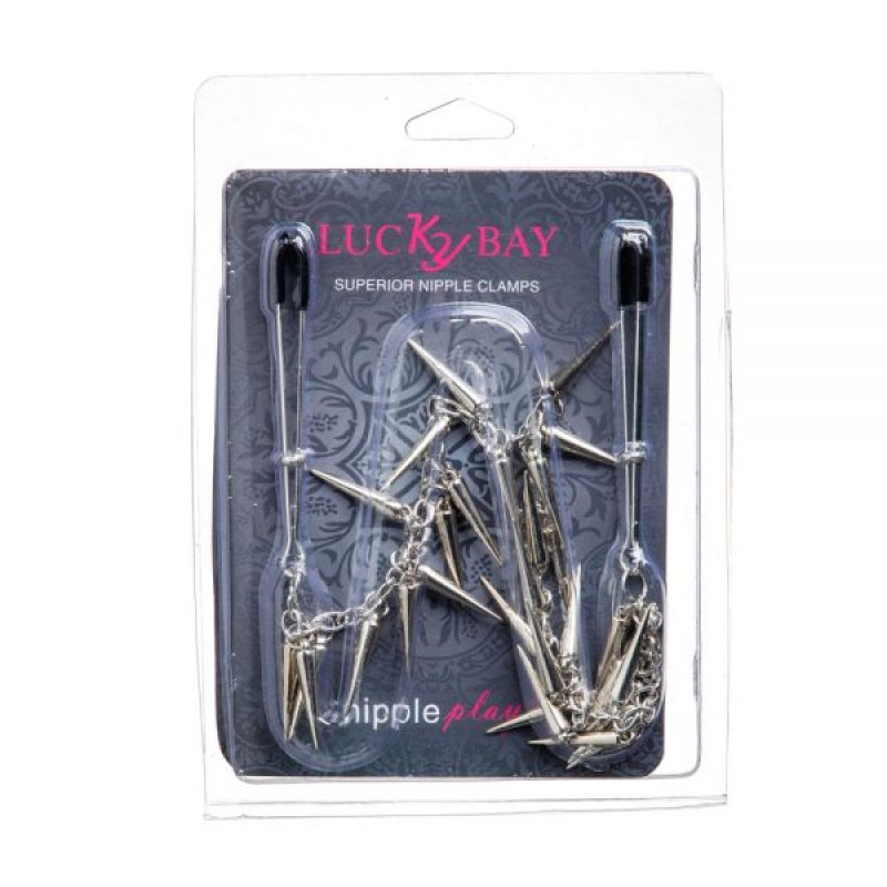 Зажимы на соски Lucky Bay Nipple play пинцет Chain and Spike