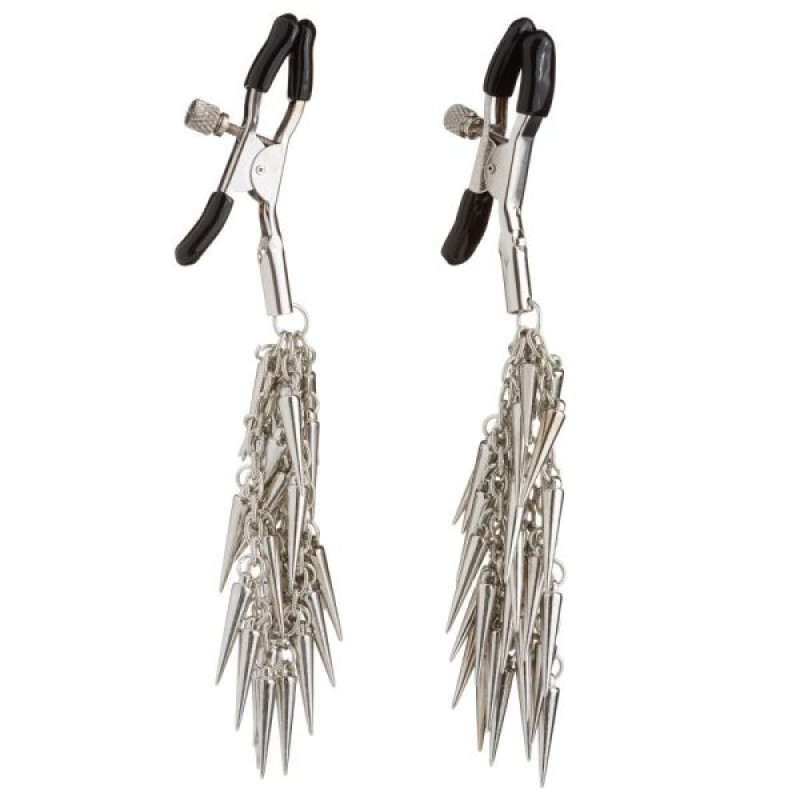 Зажимы на соски с шипами Lucky Bay Silver Metall
