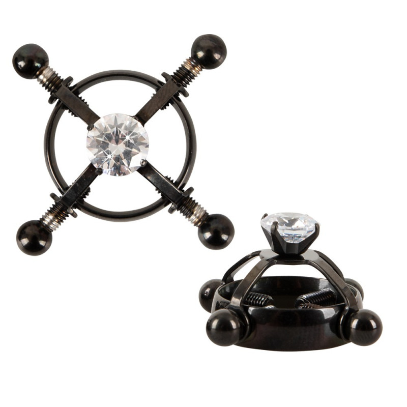 Затискачі на соски Bad Kitty Nipple Jewellery Black