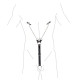 Затискачі для сосків з фіксацією на мошонці Еко шкіра Art of Sex Nipple Clamps for Men
