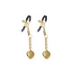 Затискачі для сосків Liebe Seele Solid Heart Nipple Clamps Gold