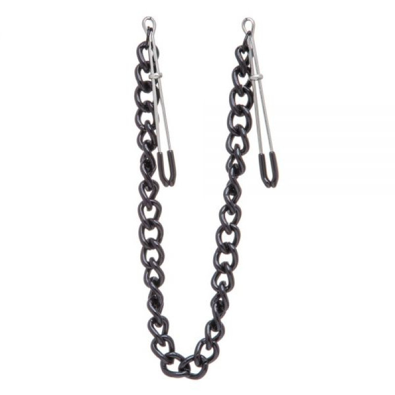 Зажимы на соски Lucky Bay Nipple play пинцет Chain Heavy Metall Черный