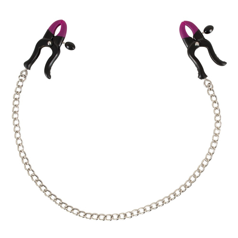 Затискачі для сосків з ланцюжком Bad Kitty silicone nipple