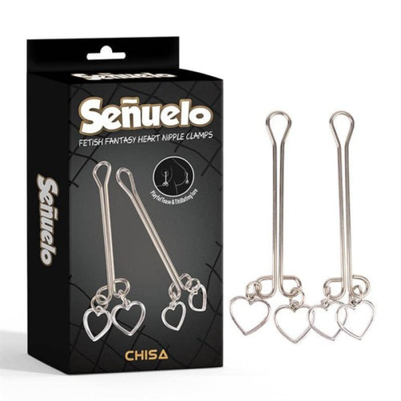 Затискачі на соски Chisa Fetish Fantasy Heart Nipple Clamps