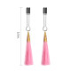 Зажимы для сосков LoveToy Bondage Fetish Glamor Tassel Nipple Clamp Pink