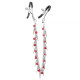 Затискачі на соски Lucky Bay Nipple play Chain Red Bell and Spike
