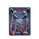 Затискачі на соски Lucky Bay Nipple play Chain Red Bell and Spike
