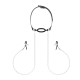 Зажимы с кляпом для сосков Bedroom Fantasies: Nipple Clamps & Silicone Gag Ring