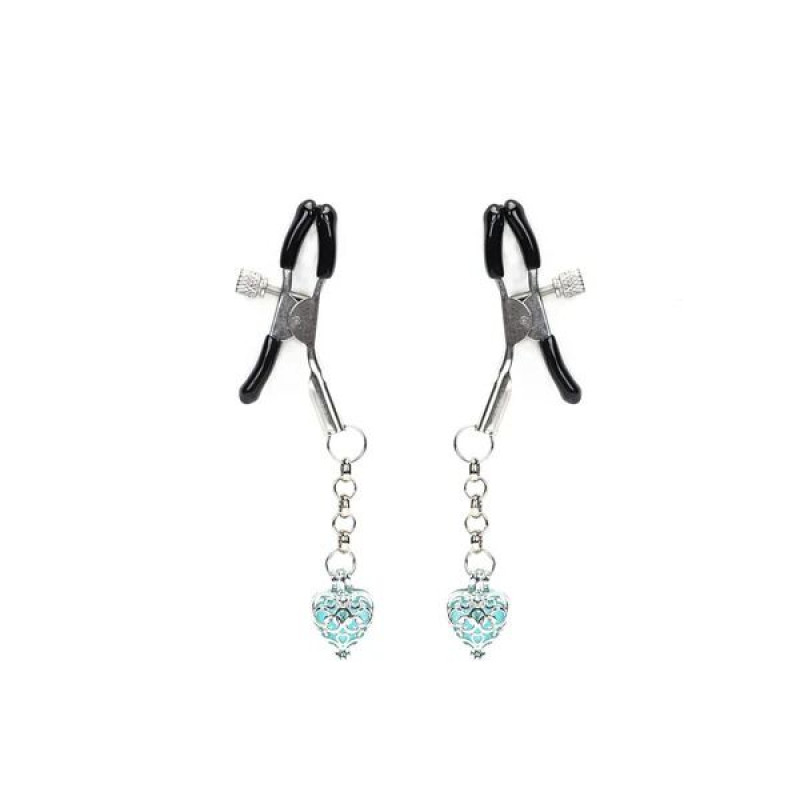 Зажимы для сосков Liebe Seele Glow-in-dark Nipple Clamps Light Blue