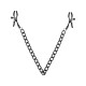 Зажимы для сосков Bedroom Fantasies: Nipple Clamps with Chain, черные