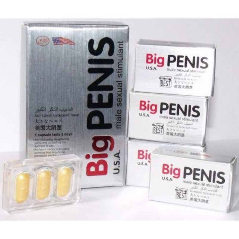 Пігулки для потенції Big Penis 3 шт