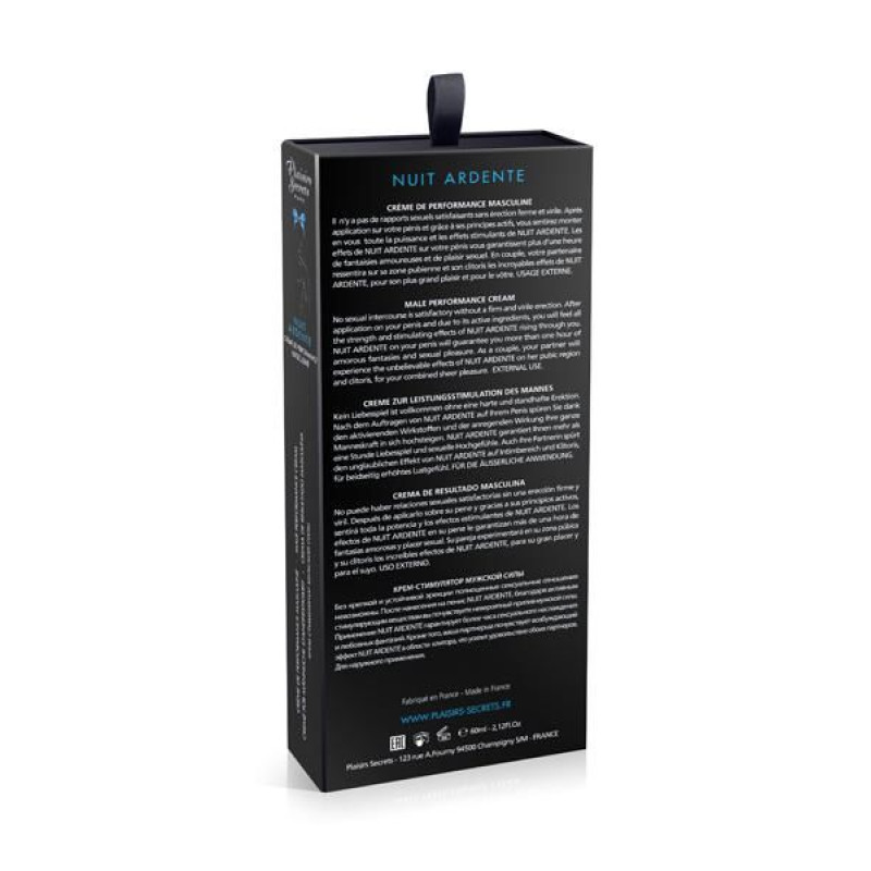 Крем для ерекції Plaisirs Secrets Male Performance Cream Nuit Ardente 60 мл