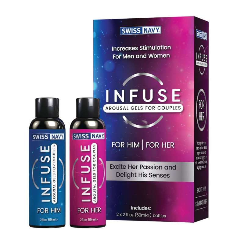 Возбудительные гели для паров Swiss Navy Infuse Arousal Gels for Couples 2×59 мл