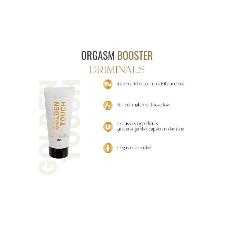 Збуджувальний гель для клітора Driminals Golden Touch Orgasm Booster, 30 мл, розігрів та поколювання