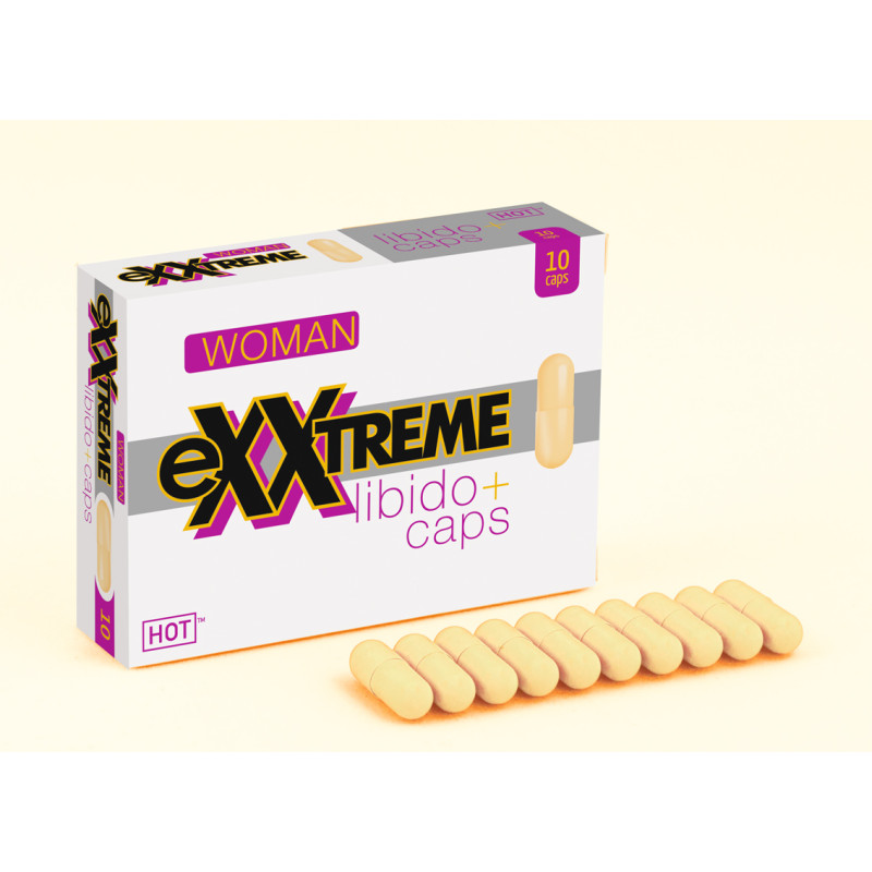 Капсулы для повышения либидо и желания для женщин Hot еXXtreme 10 шт в упаковке