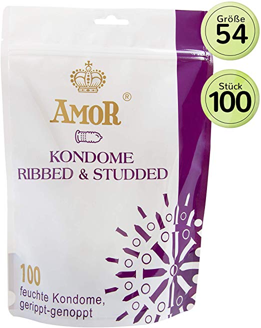 Amor Ribbed & Studded 100 шт